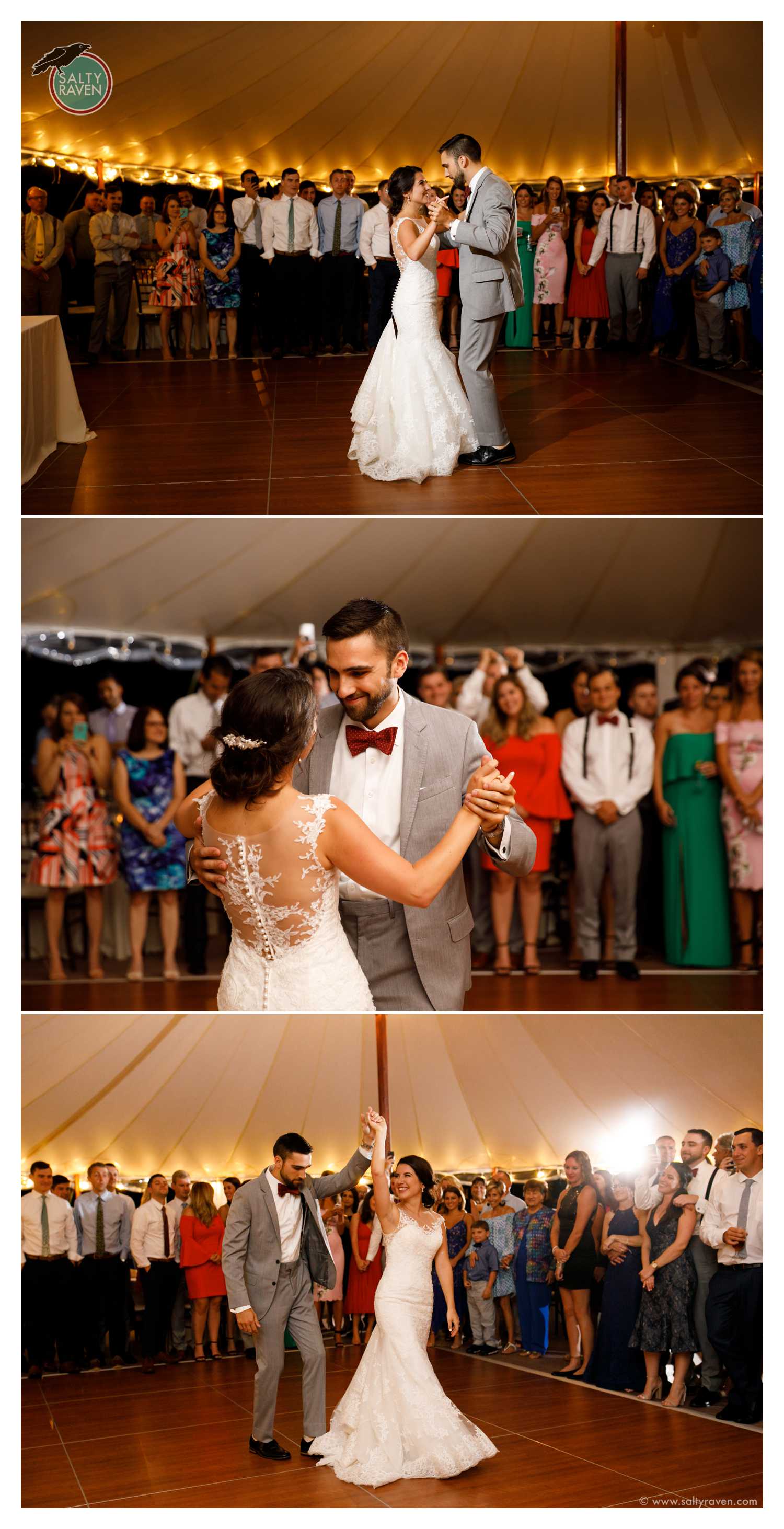 The couple dances together at their Willowdale Estate Wedding.